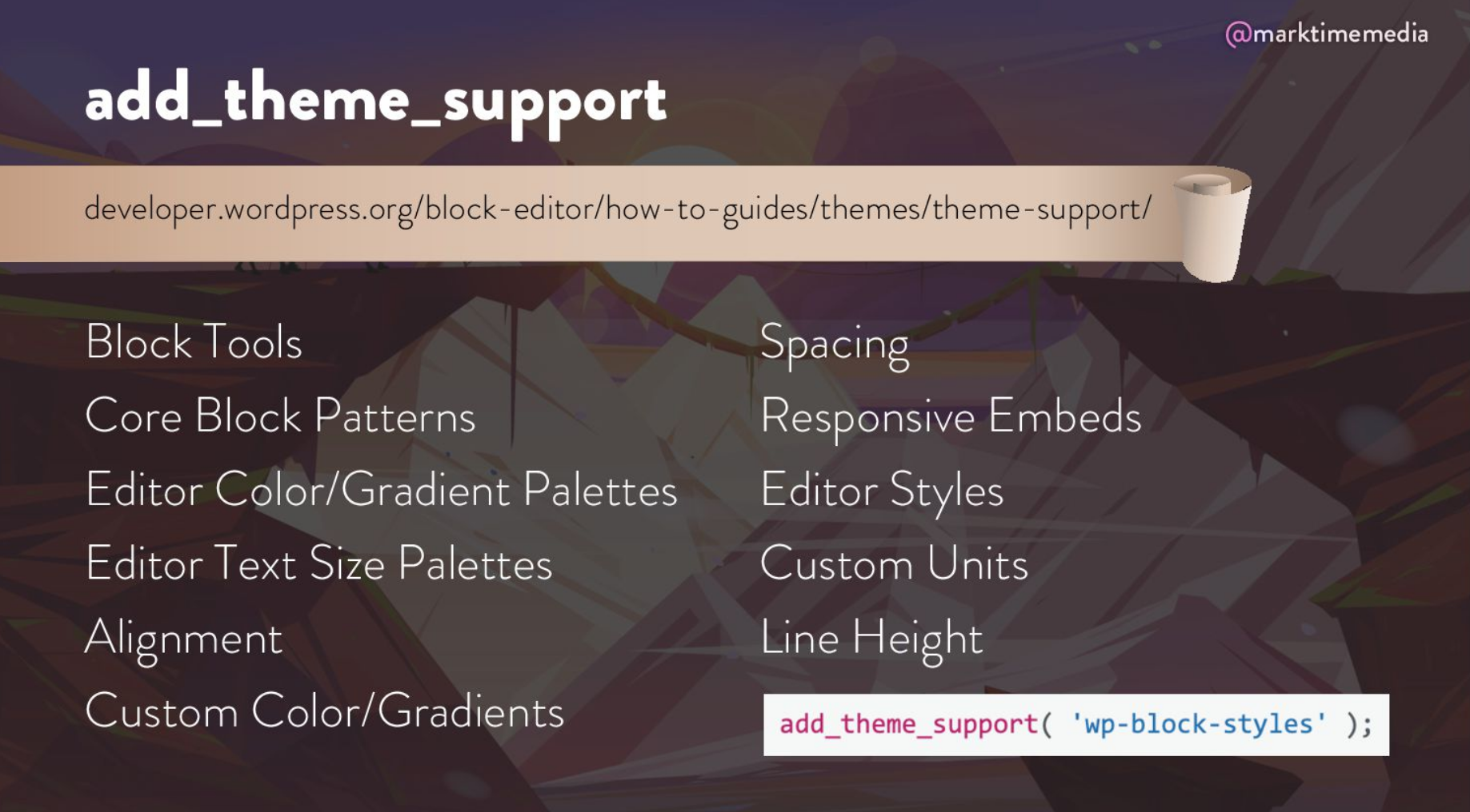 add-theme-support slide